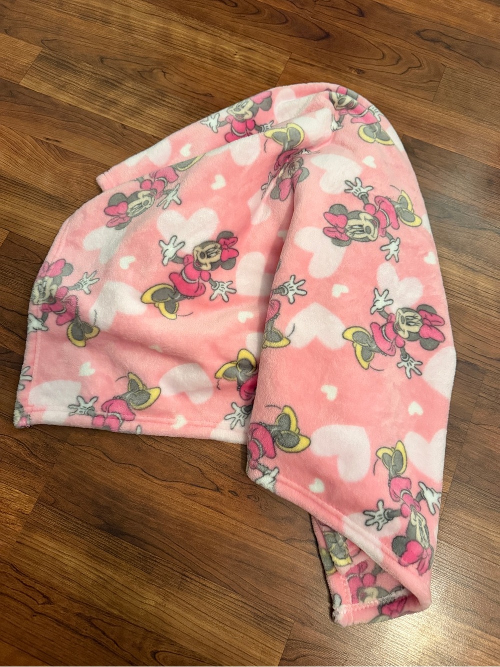 Minnie Mouse Disney Baby Blanket Soft Fuzzy Pink Cozy Girls